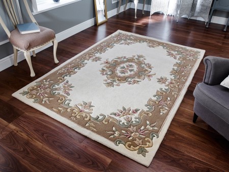 Royal Traditional Rug - Cream Beige