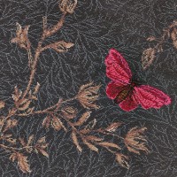 Timorous Beasties Floral Wool Carpet - Noir Ruskin Butterfly