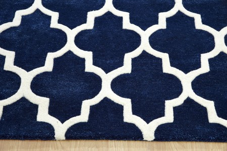 Arabesque Trellis Runner - Blue Arabesque Trellis Runner - Blue