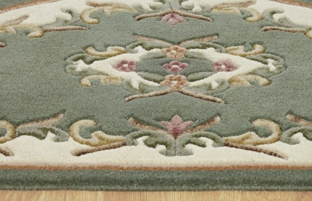 Royal Traditional Half Moon Rug - Green Royal Traditional Half Moon Rug - Green