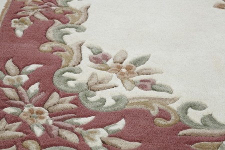 Royal Traditional Rug - Cream Rose