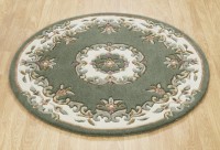 Royal Traditional Circle Rug - Green