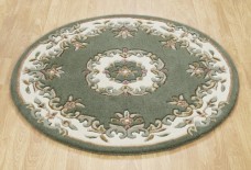 Royal Traditional Circle Rug - Green