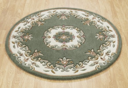 Royal Traditional Circle Rug - Green