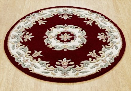 Royal Traditional Circle Rug - Red