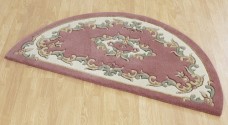 Royal Traditional Half Moon Rug - Rose