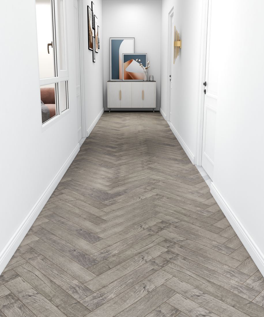 Antique Oak Herringbone