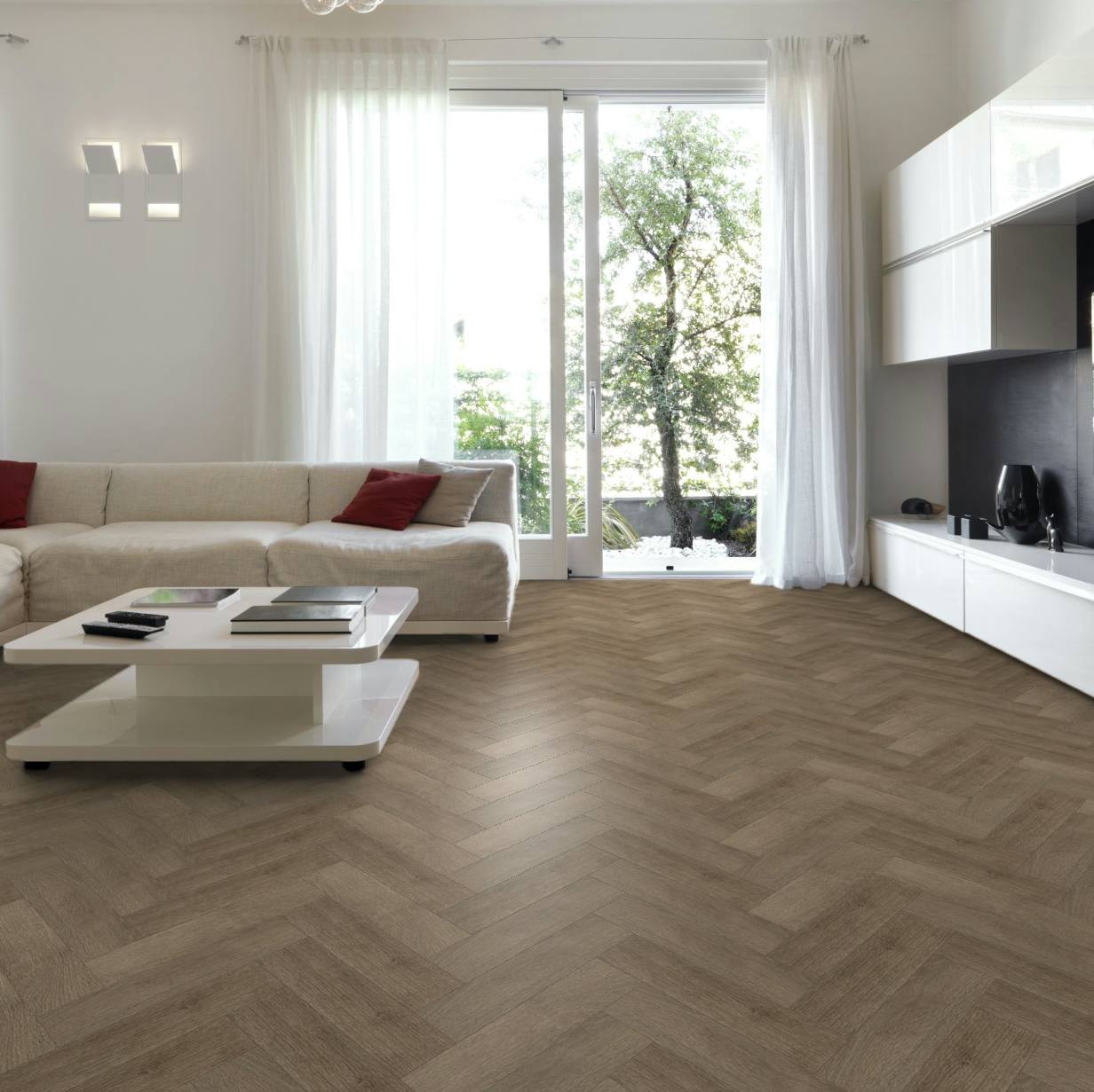 Citrino Vinyl - Hazel Herringbone
