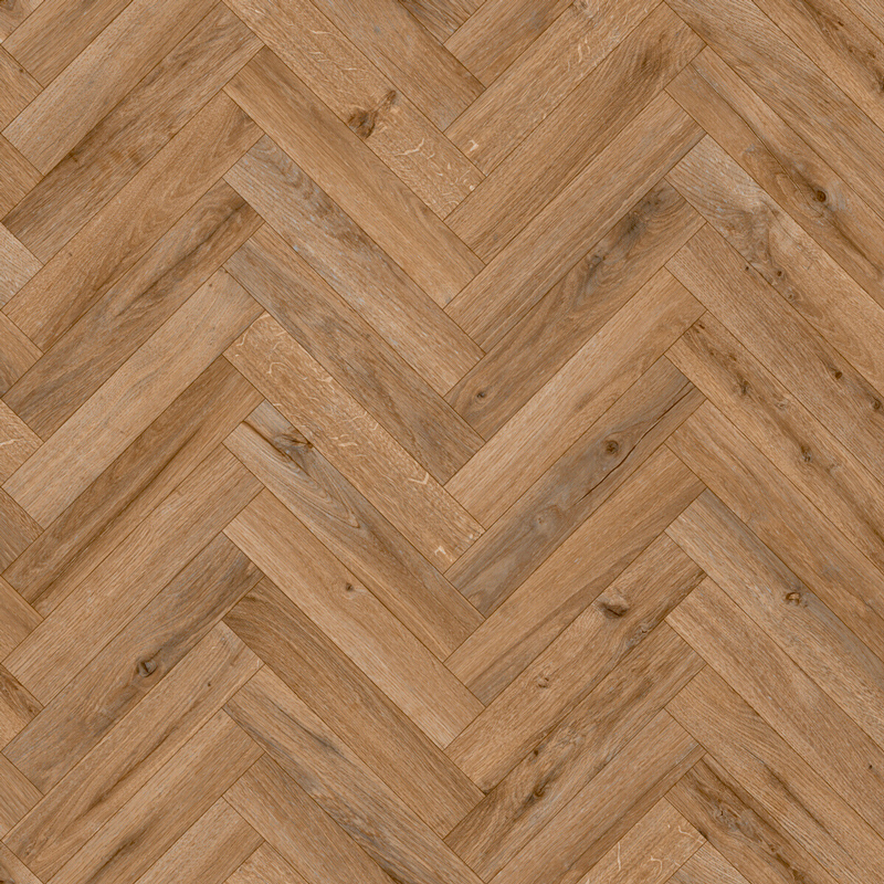 Perla Vinyl - Oak Herringbone