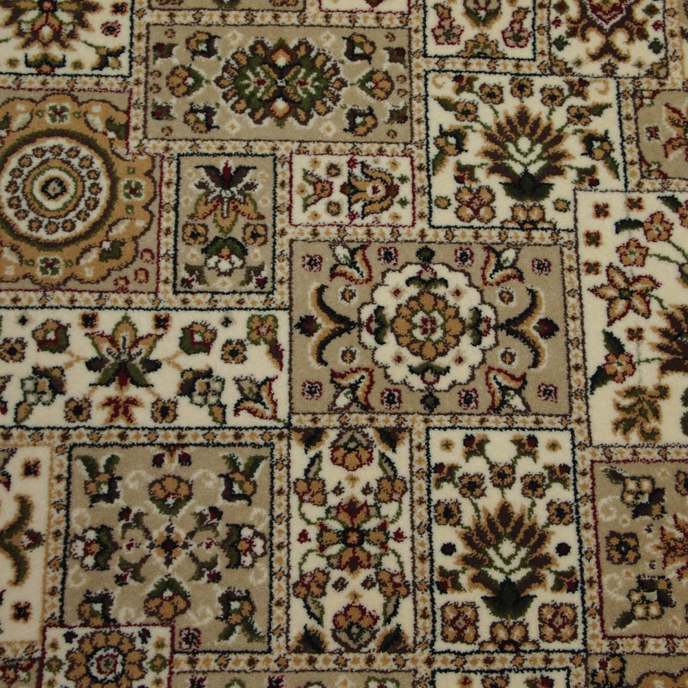 Royal Wilton Carpet - Persian Panel Stone Royal Wilton Carpet - Persian Panel Stone