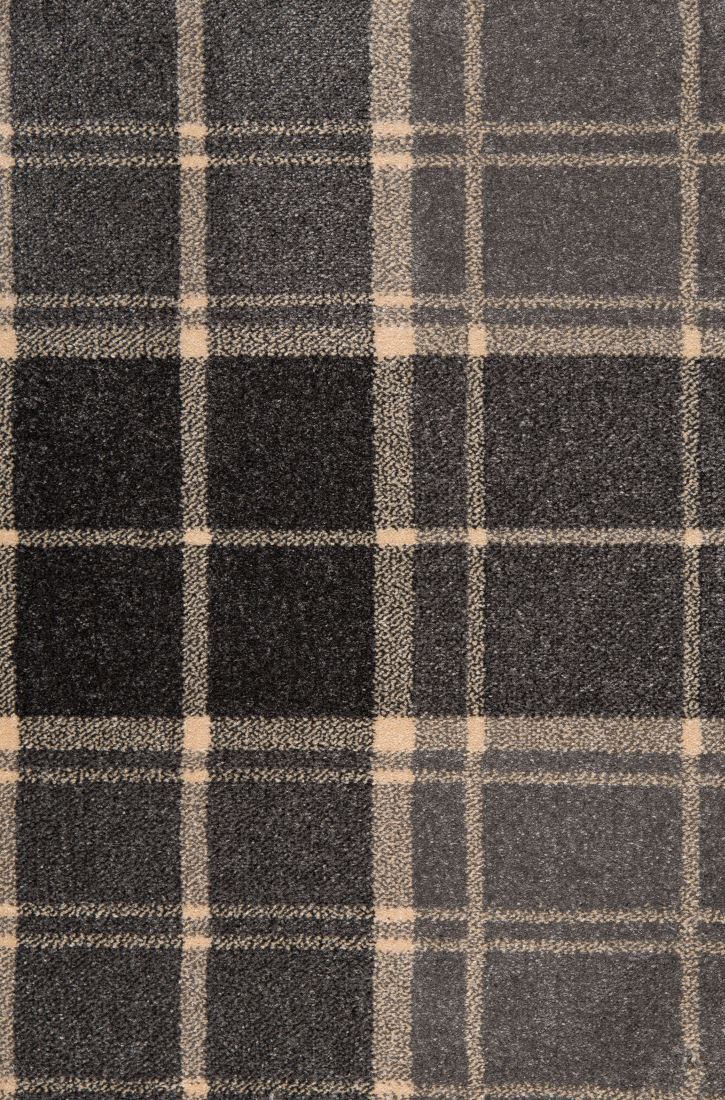 Midas Tartan Carpet - Cool Grey