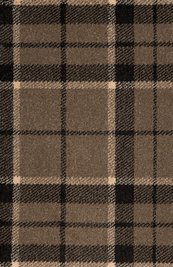 Midas Tartan Carpet - Mink Black