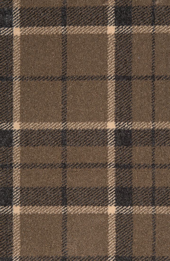 Midas Tartan Carpet - Mink Grey