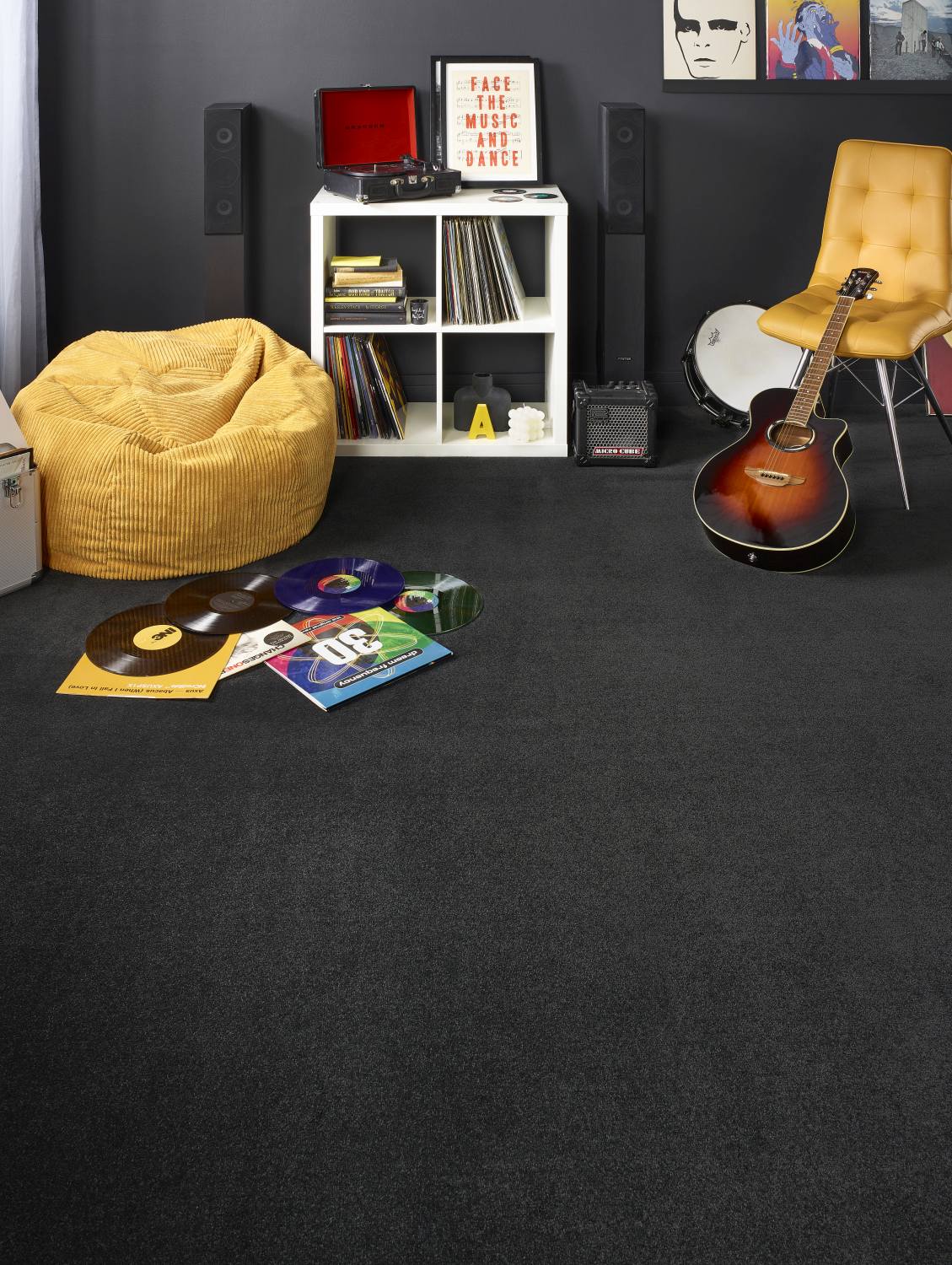 Stainfree Pure Elegance Soft Twist Carpet - Black Raven