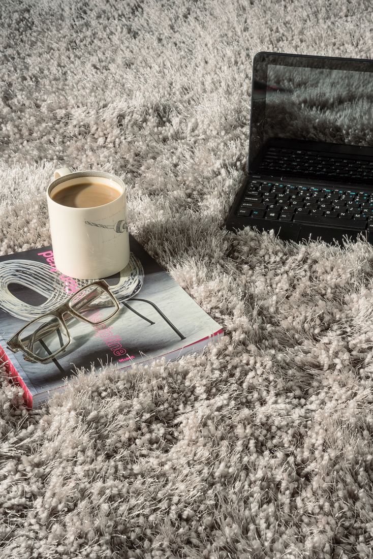 Waterfall Long Pile Shaggy Rug - Silver Waterfall Long Pile Shaggy Rug - Silver