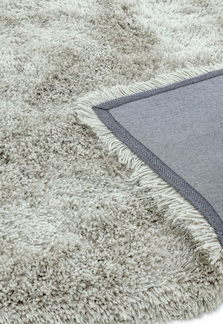 Waterfall Long Pile Shaggy Rug - Silver