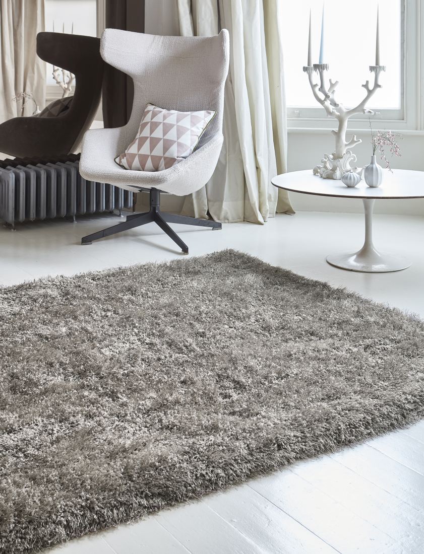 Waterfall Long Pile Shaggy Rug - Taupe