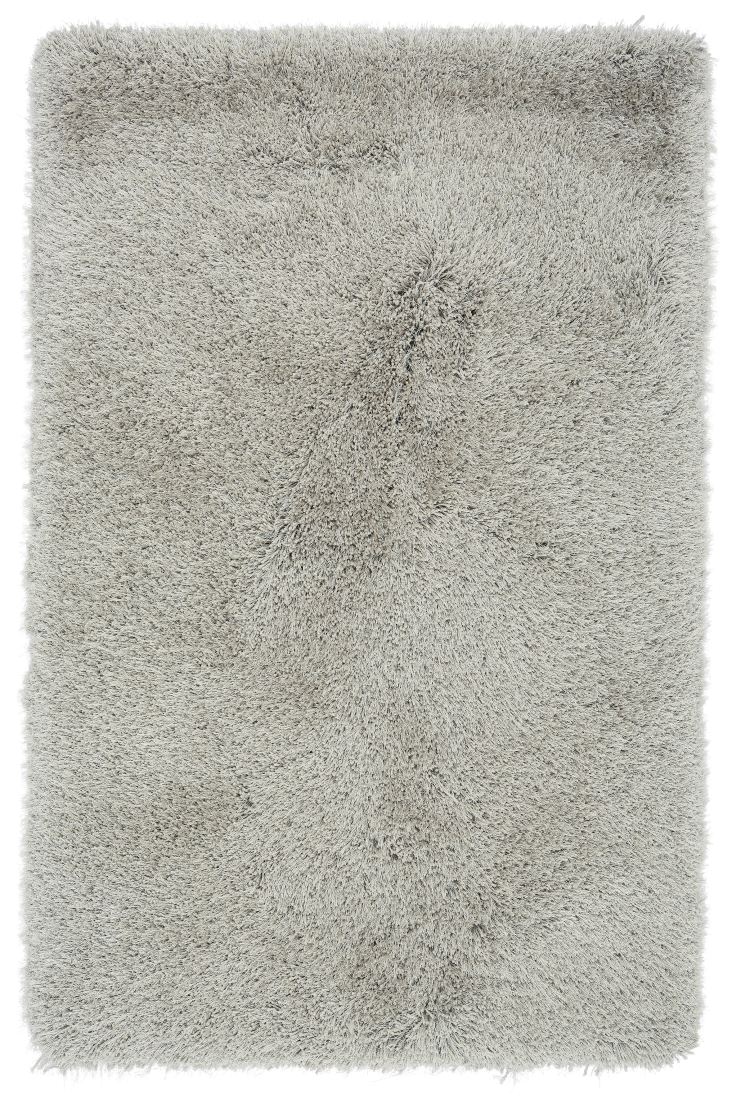 Waterfall Long Pile Shaggy Rug - Silver