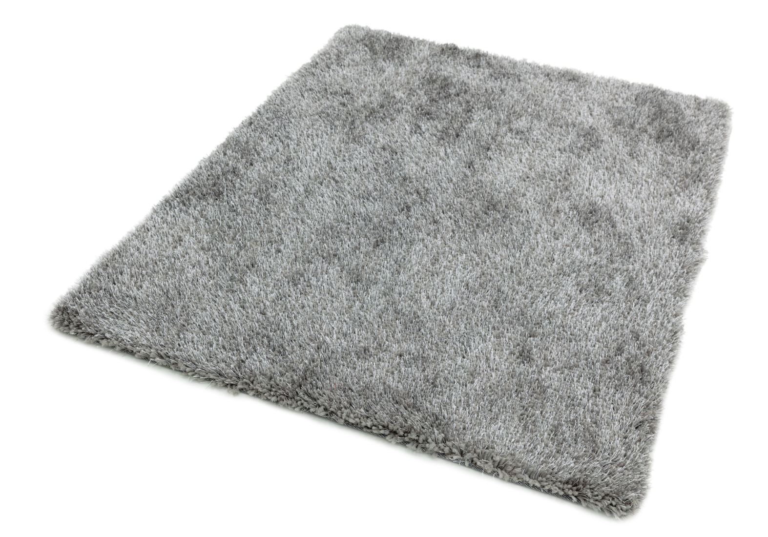Diva Soft Touch Shaggy Rug - Silver
