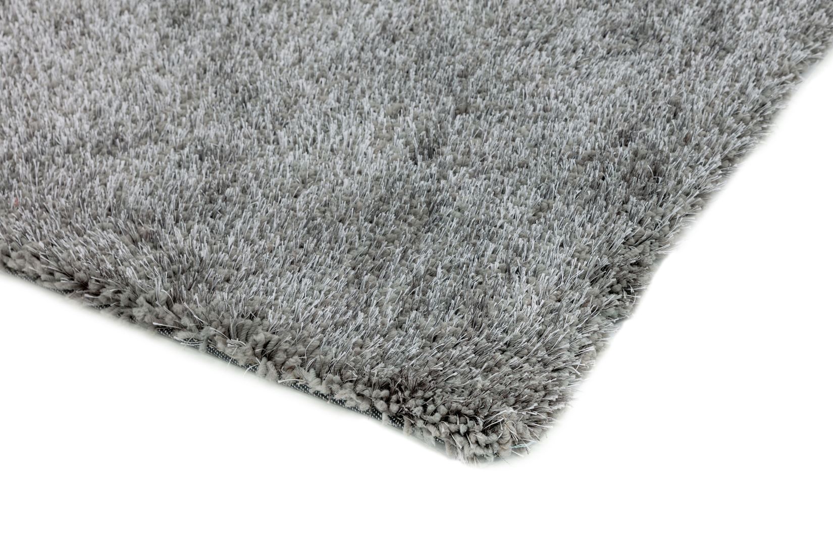 Diva Soft Touch Shaggy Rug - Silver