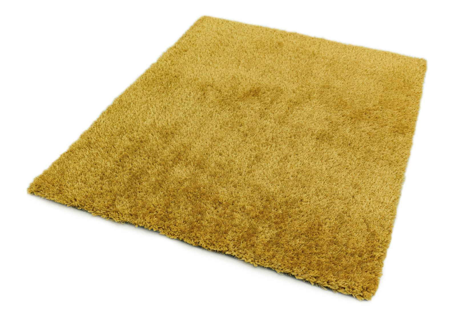 Diva Soft Touch Shaggy Rug - Yellow