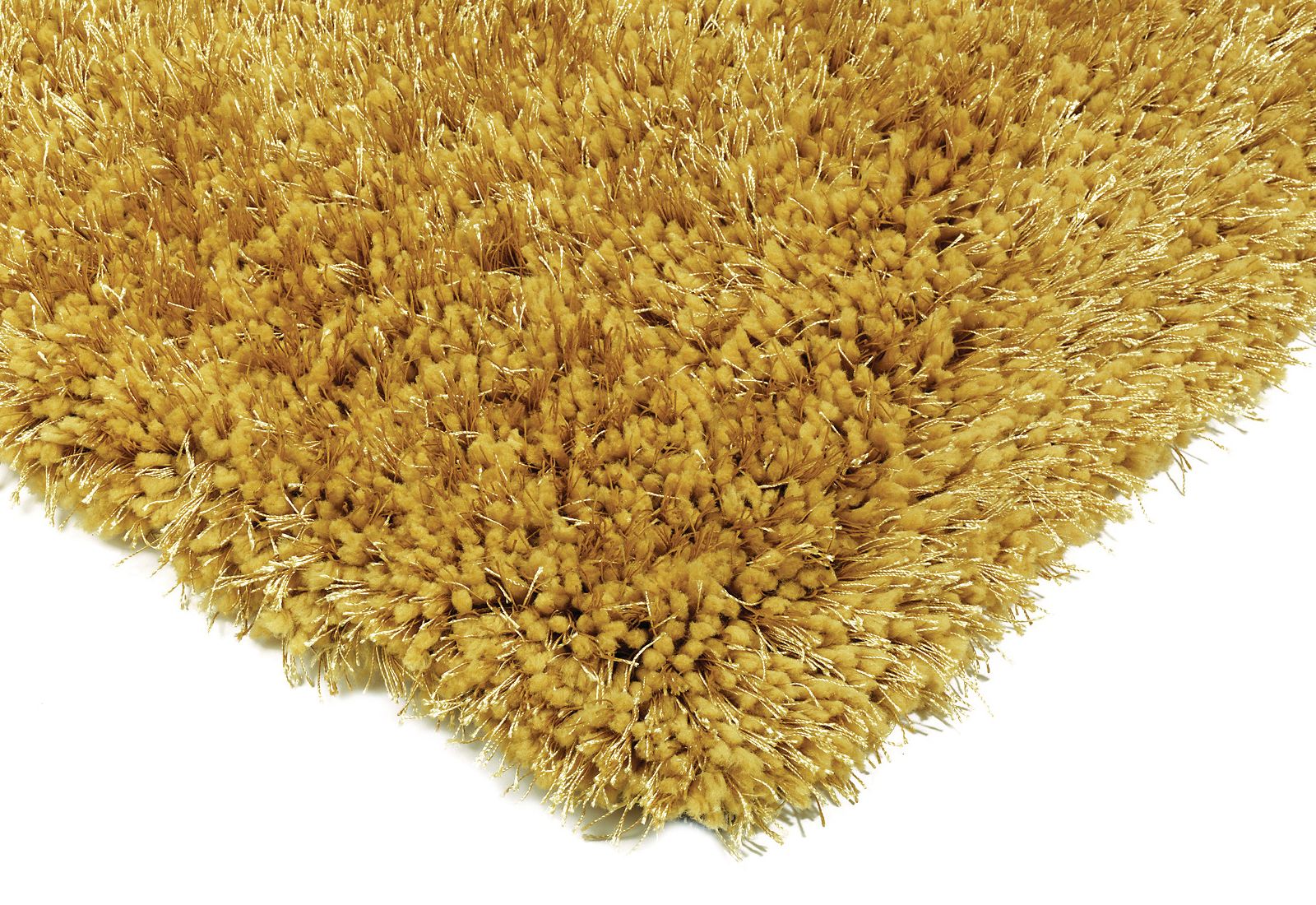 Diva Soft Touch Shaggy Rug - Yellow