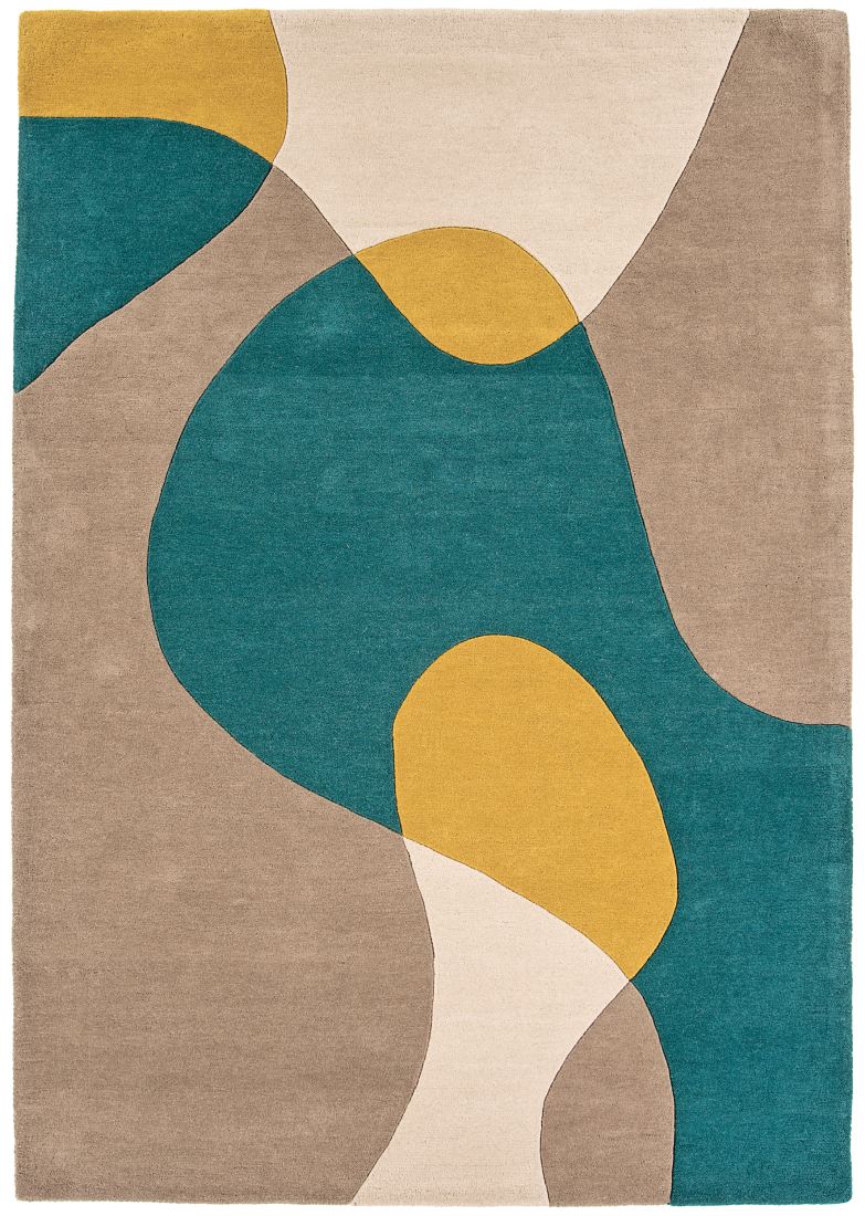 Matrix Modern Wool Rug - Arc Taupe MAX54