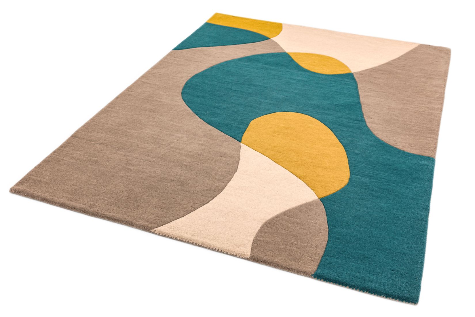 Matrix Modern Wool Rug - Arc Taupe MAX54