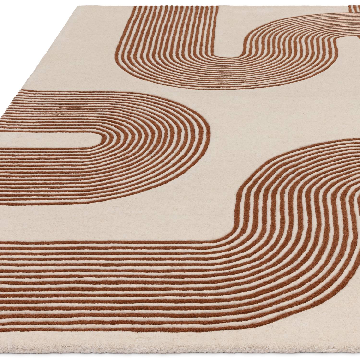 Matrix Modern Wool Rug - Arches Amber MAX85