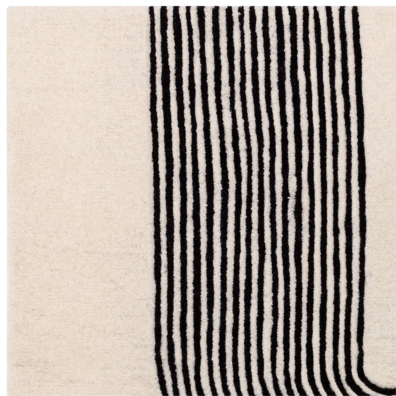 Matrix Modern Wool Rug - Arches Black MAX87 Matrix Modern Wool Rug - Arches Black MAX87