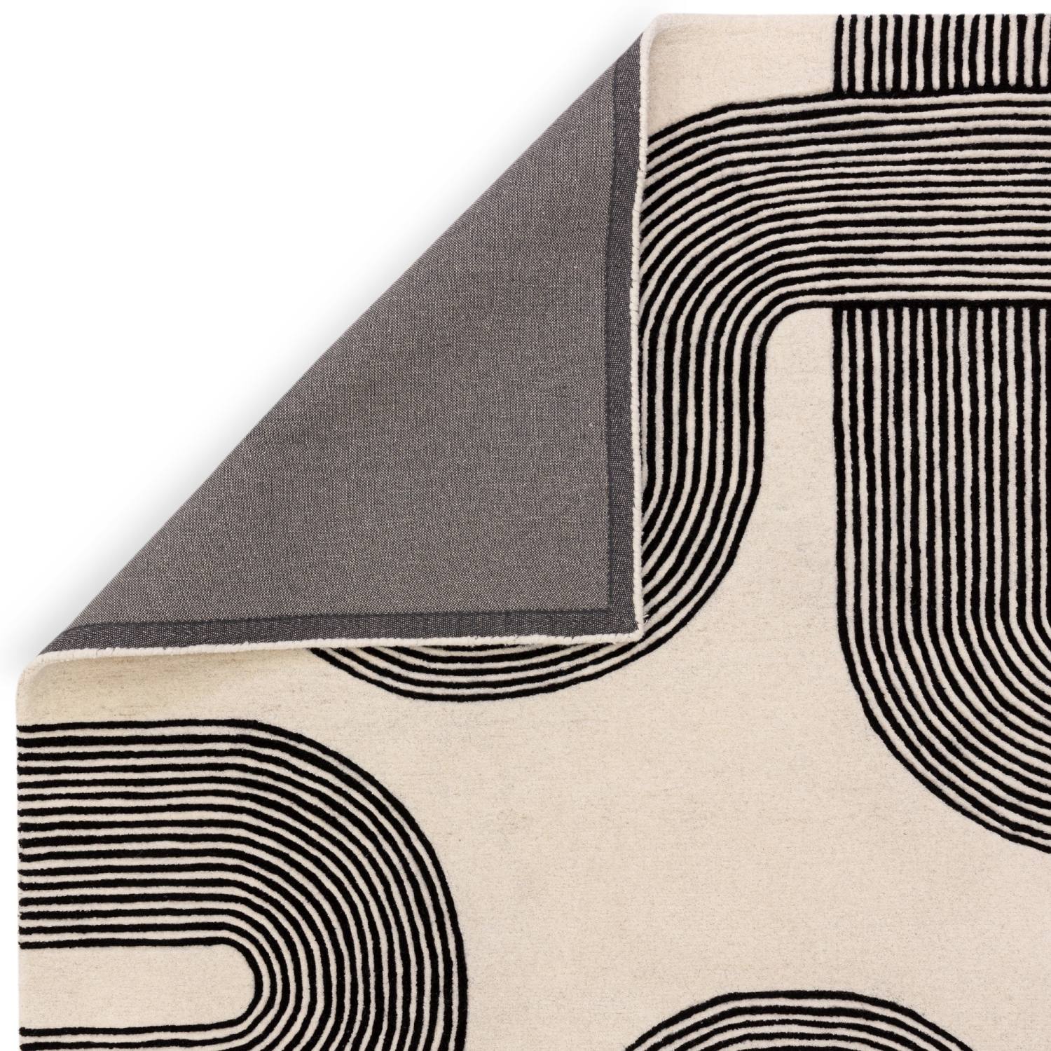 Matrix Modern Wool Rug - Arches Black MAX87 Matrix Modern Wool Rug - Arches Black MAX87