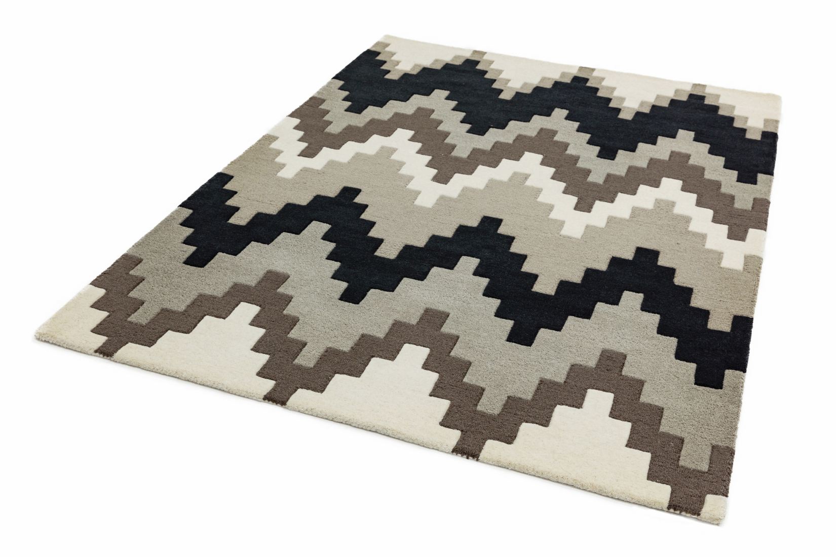 Matrix Geometric Wool Rug - Cuzzo Stone Matrix Geometric Wool Rug - Cuzzo Stone