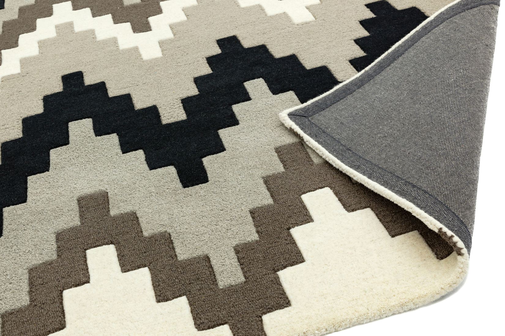 Matrix Geometric Wool Rug - Cuzzo Stone Matrix Geometric Wool Rug - Cuzzo Stone
