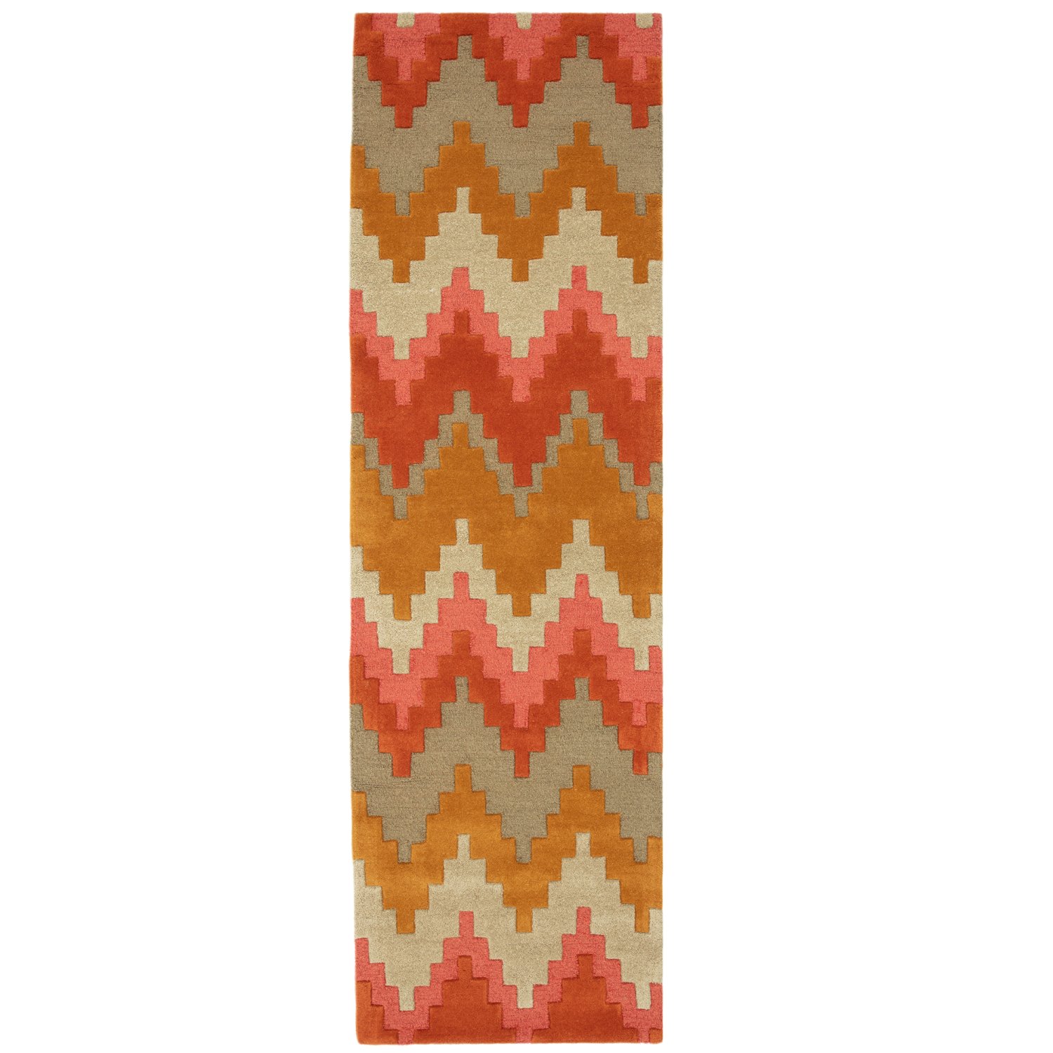 Matrix Geometric Wool Rug - Cuzzo Sienna MAX23