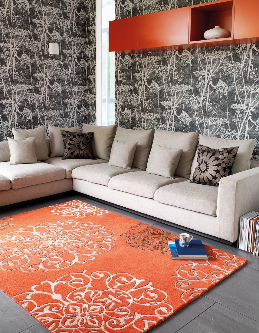 Matrix Modern Wool Rug - Tangier Terra MAX43 Matrix Modern Wool Rug - Tangier Terra MAX43