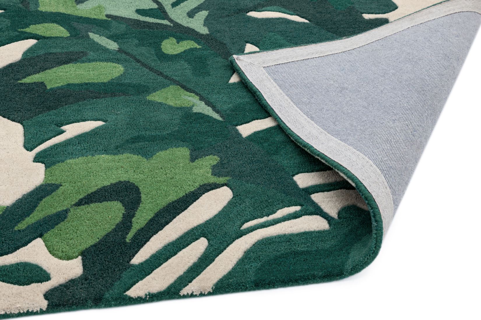Matrix Floral Wool Rug - Palm Green MAX73 Matrix Floral Wool Rug - Palm Green MAX73