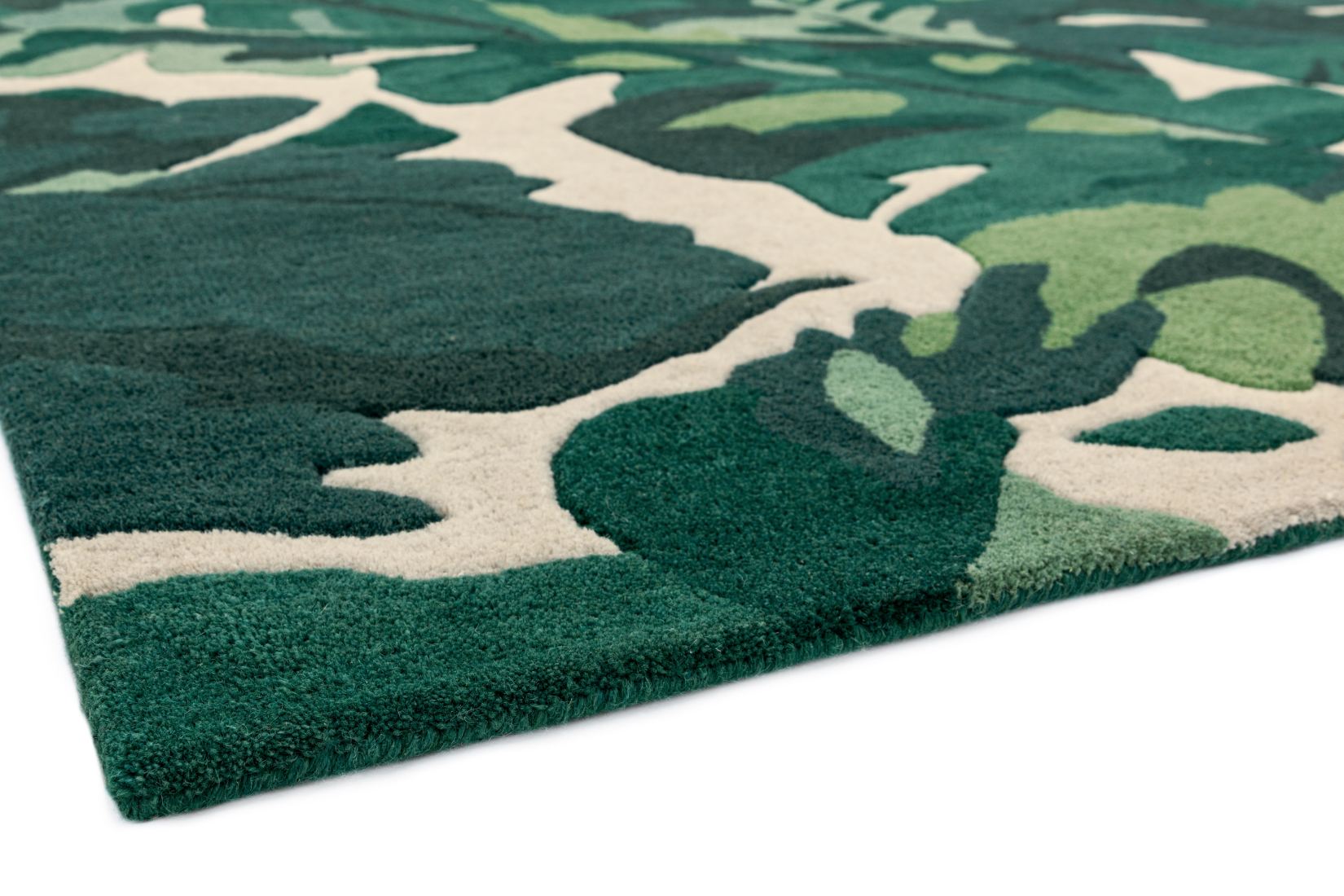 Matrix Floral Wool Rug - Palm Green MAX73 Matrix Floral Wool Rug - Palm Green MAX73