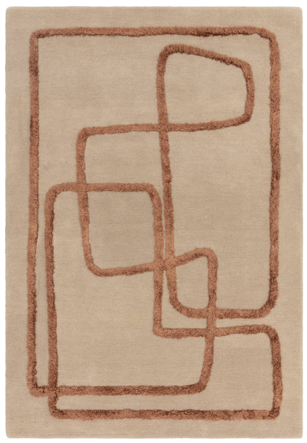 Matrix Modern Wool Rug - Infinity Copper MAX96