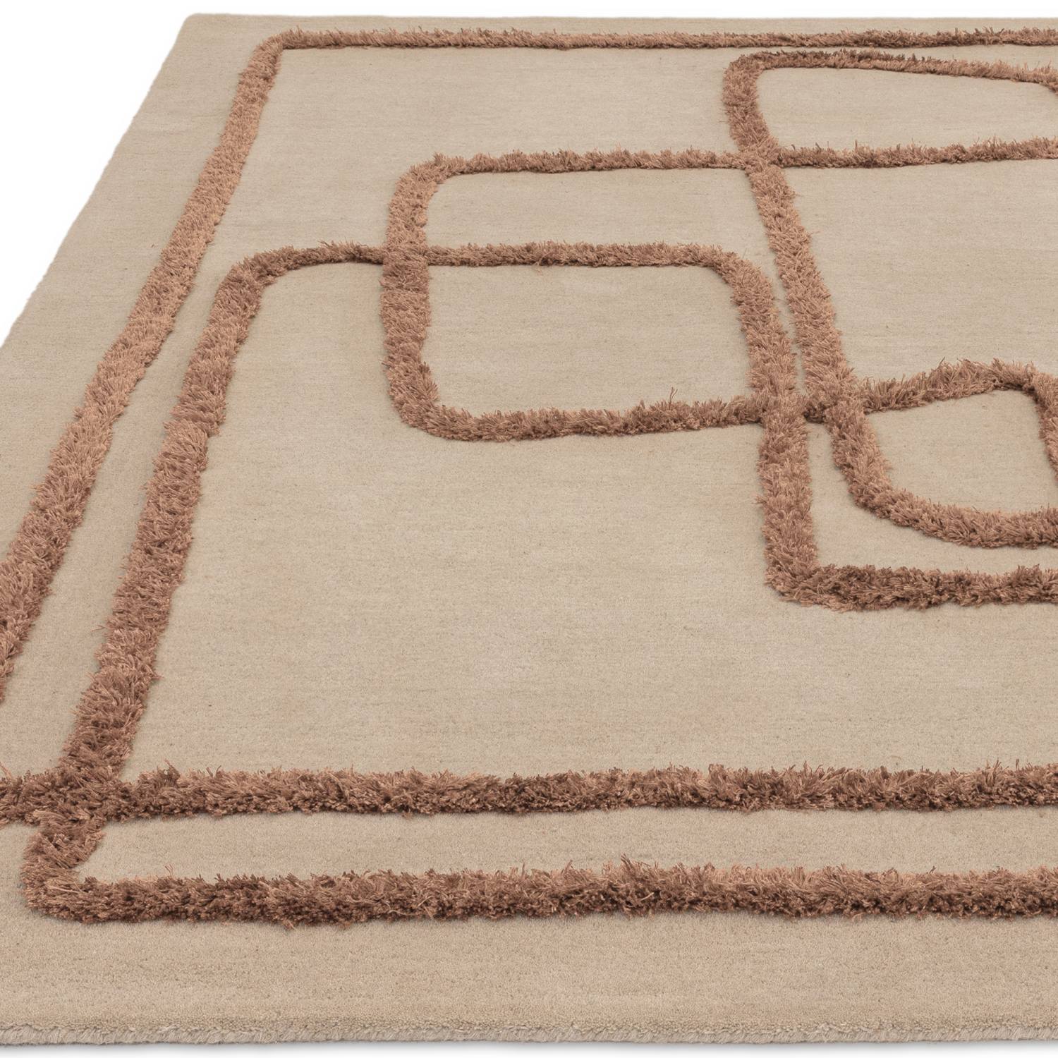 Matrix Modern Wool Rug - Infinity Copper MAX96