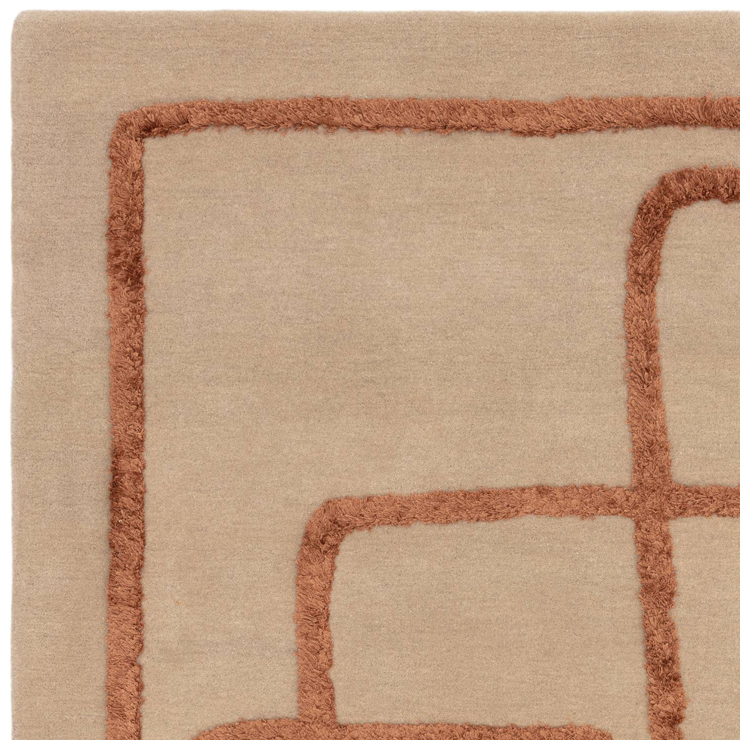 Matrix Modern Wool Rug - Infinity Copper MAX96