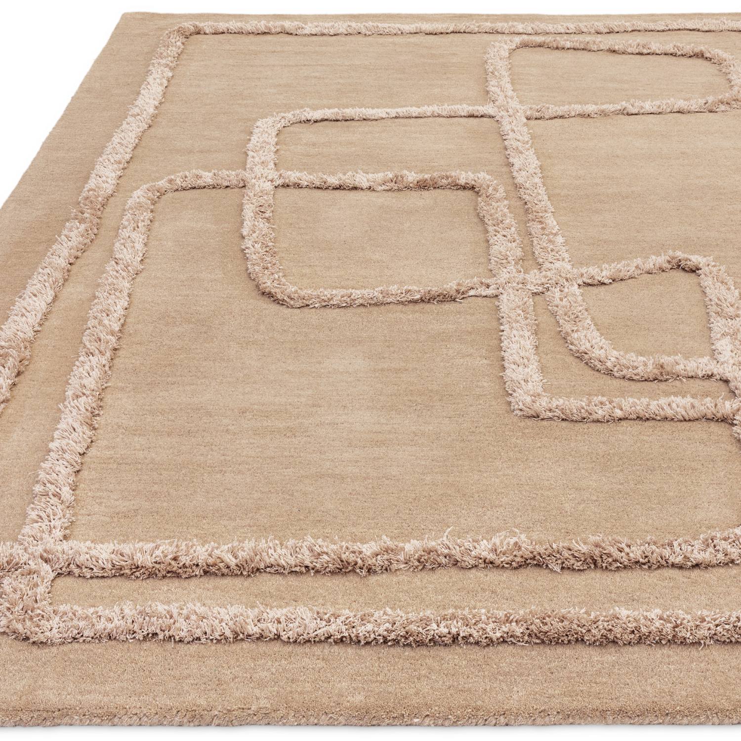 Matrix Modern Wool Rug - Infinity Sand MAX95