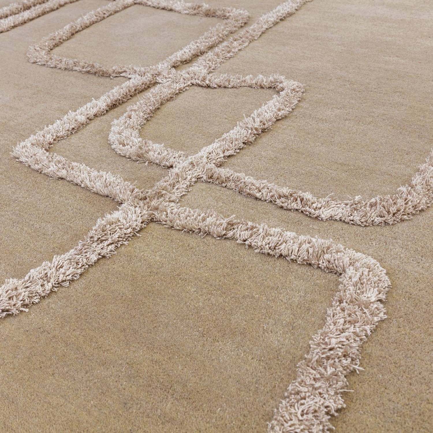 Matrix Modern Wool Rug - Infinity Sand MAX95