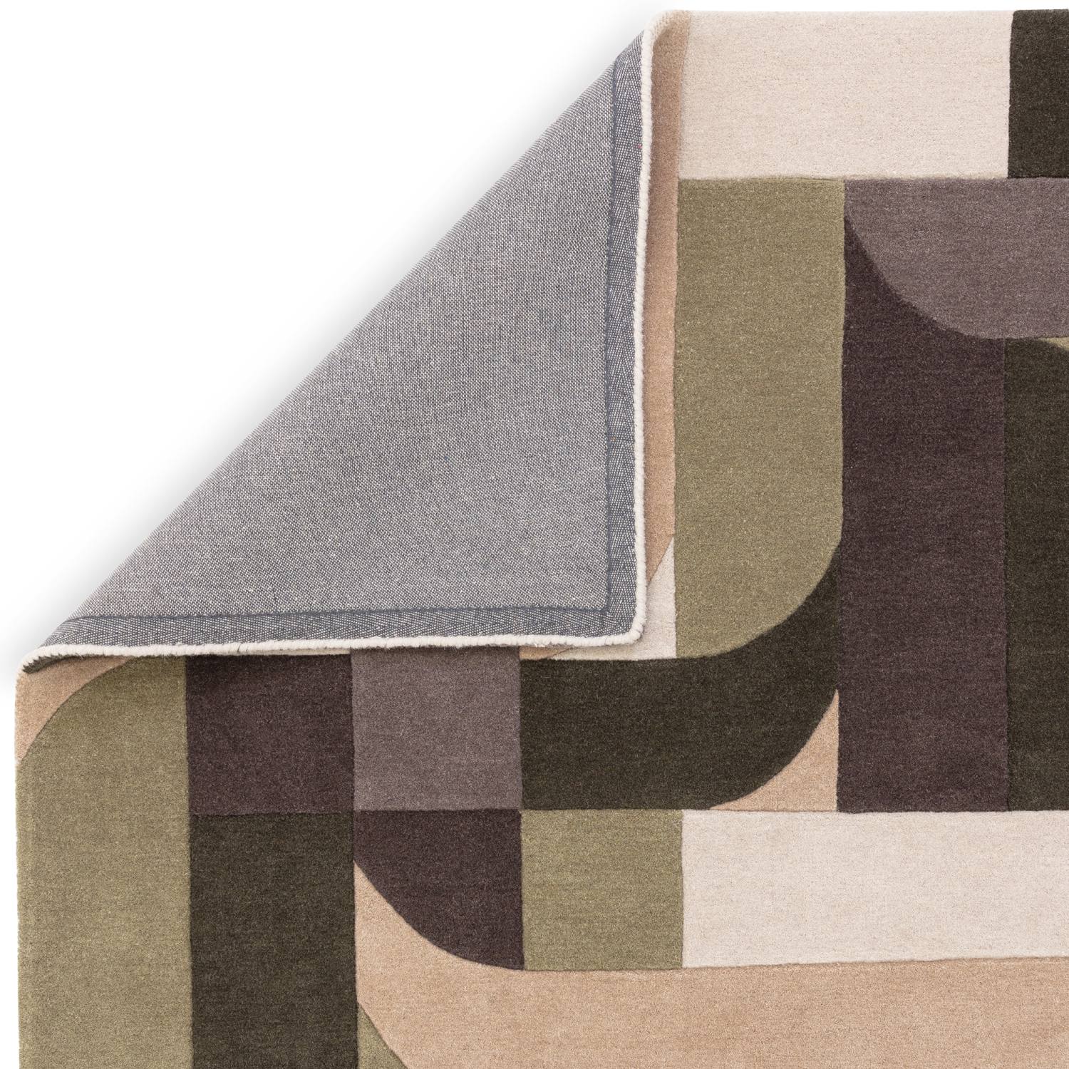 Matrix Modern Wool Rug - Klotski Sage MAX90