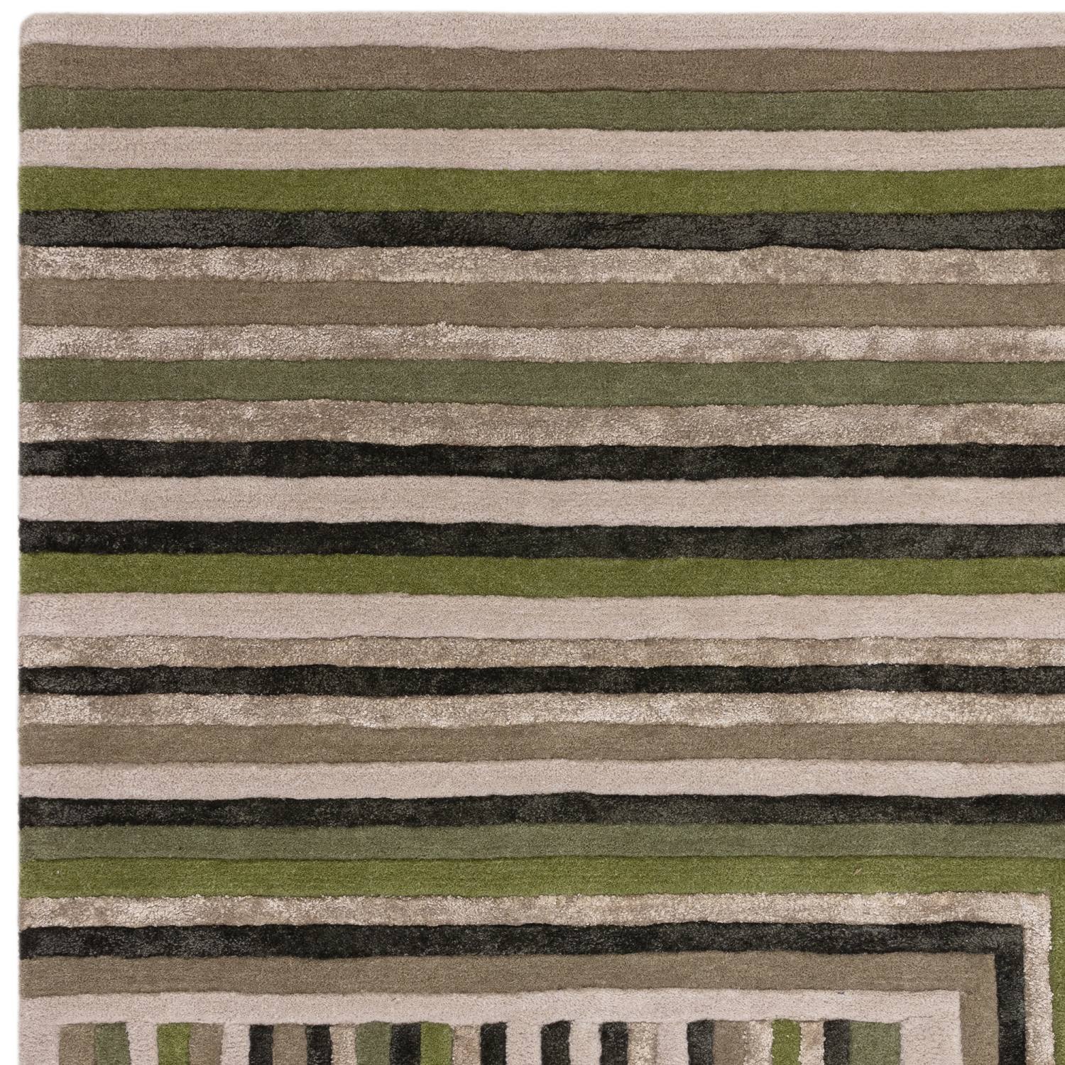 Matrix Modern Wool Rug - Network Forest MAX82