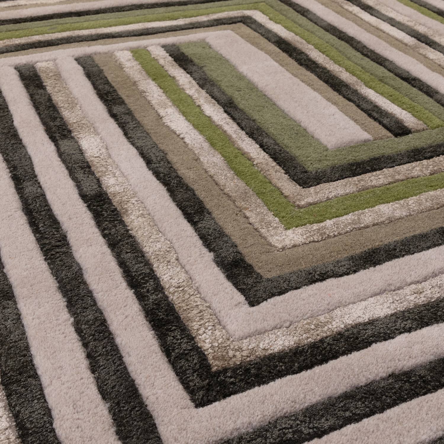 Matrix Modern Wool Rug - Network Forest MAX82 Matrix Modern Wool Rug - Network Forest MAX82