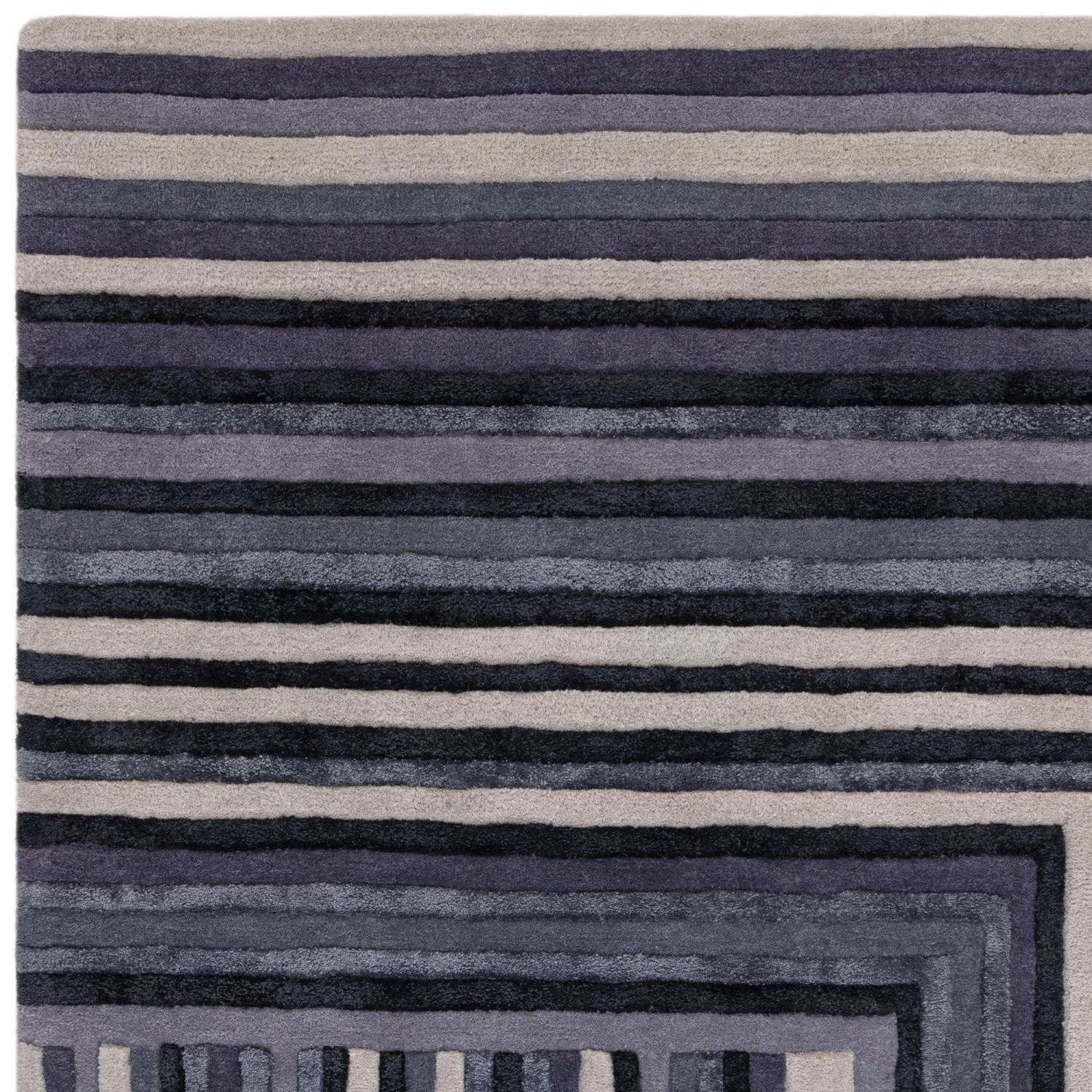 Matrix Modern Wool Rug - Network Indigo MAX81 Matrix Modern Wool Rug - Network Indigo MAX81