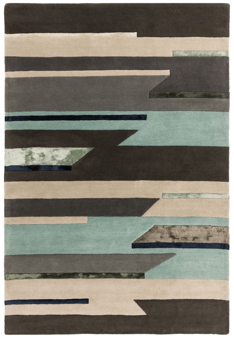 Matrix Modern Wool Rug - Rhombus Blue MAX63 Matrix Modern Wool Rug - Rhombus Blue MAX63