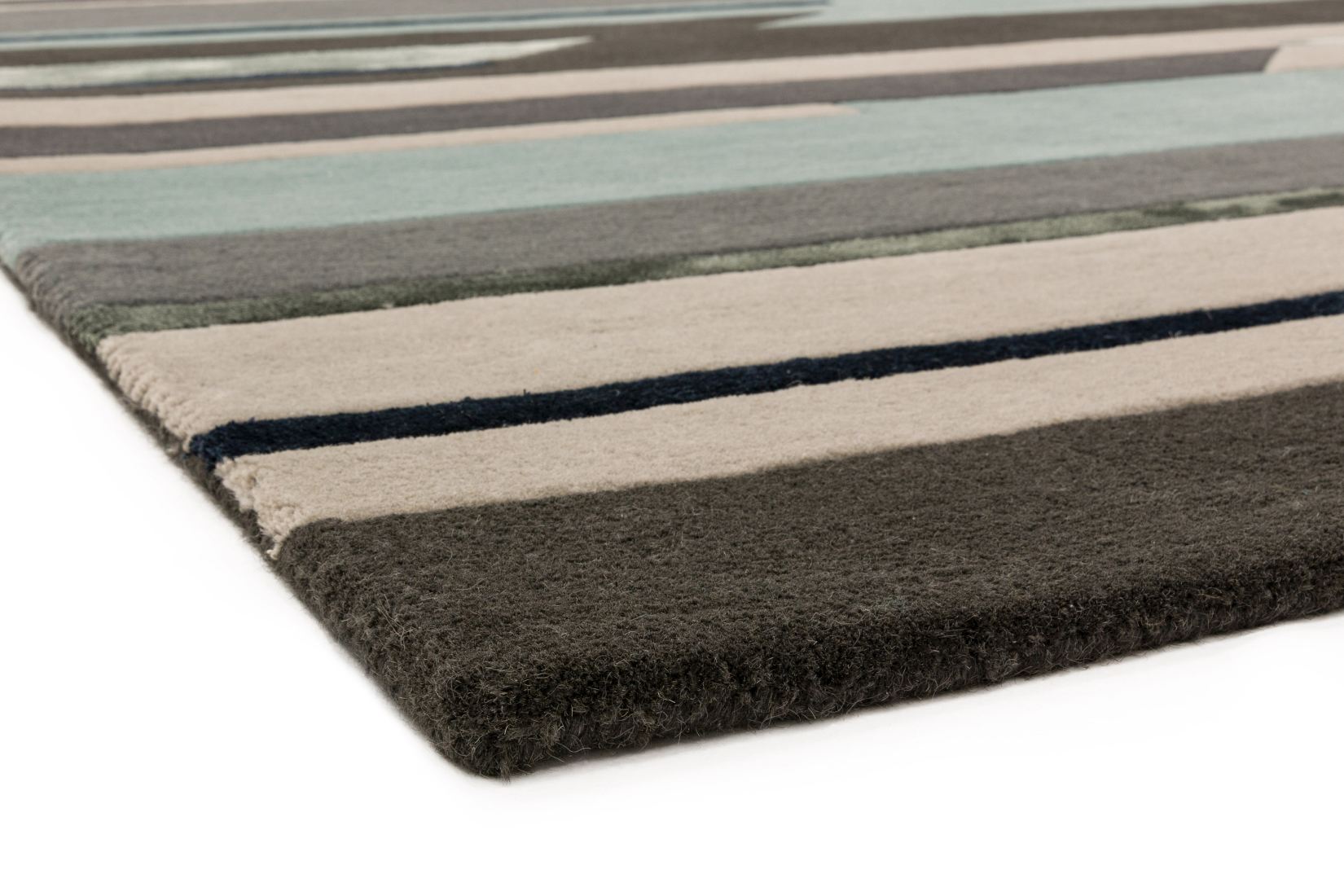 Matrix Modern Wool Rug - Rhombus Blue MAX63