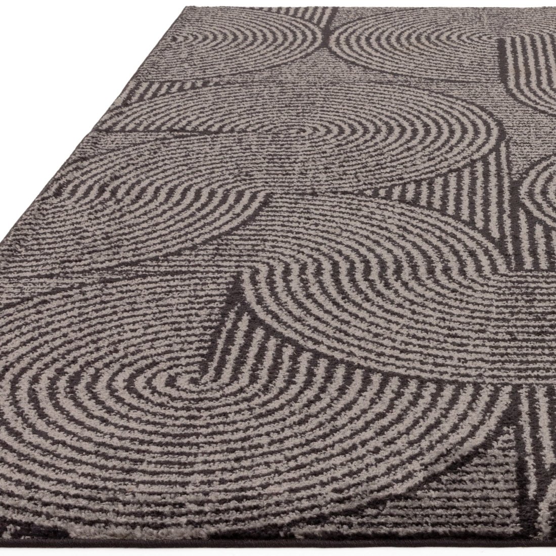 Muse Modern Rug - MU01 Charcoal Swirl