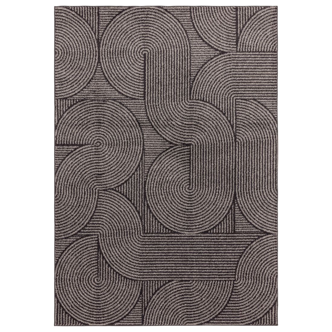 Muse Modern Rug - MU01 Charcoal Swirl Muse Modern Rug - MU01 Charcoal Swirl